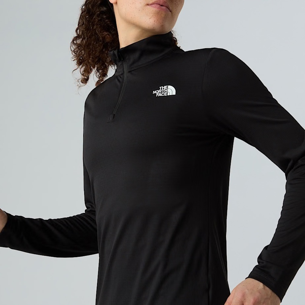The North Face | Womens Black 1/4 Zip Long Sleeve Top